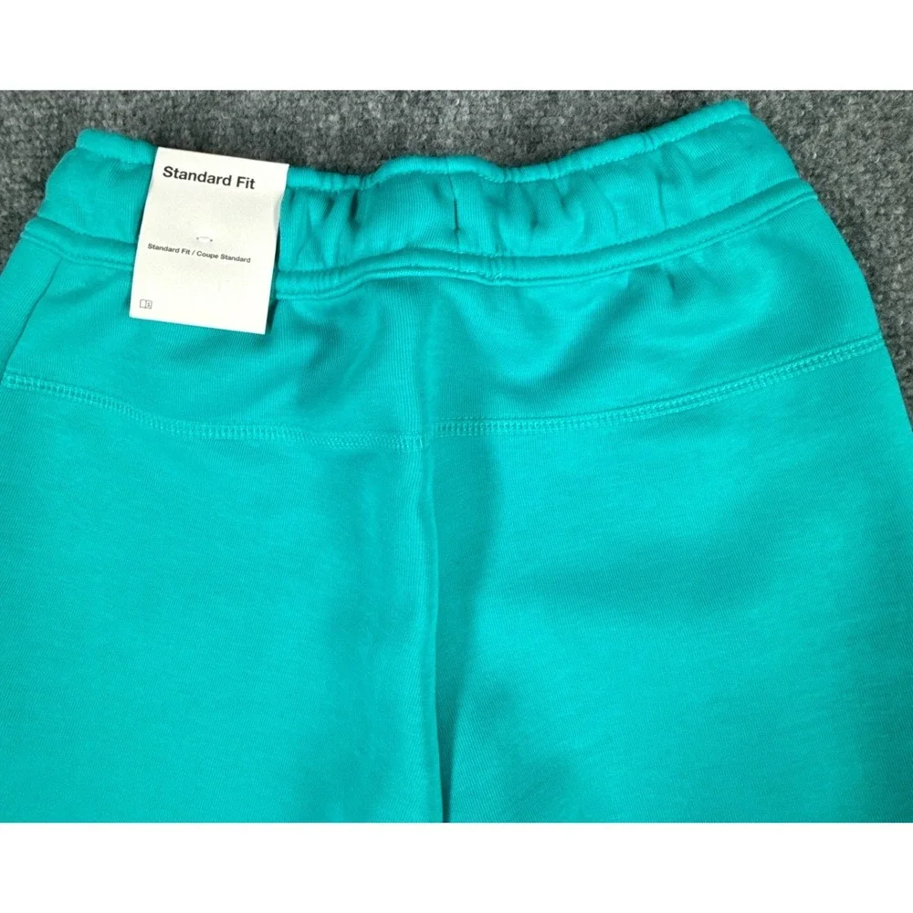 Nike Tech Kids Small Teal Green Fleece Drawstring Shorts Zip Pocket NWT